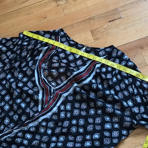 Free People border Print Peasant Top - Picture 10 of 11